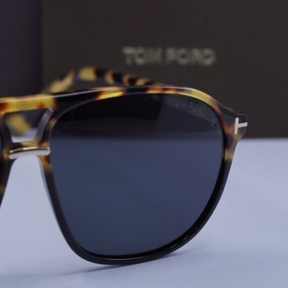 Tom Ford Bruce FT1026 05A Aviator Sunglasses - Havana / Smoke main image 6
